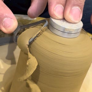 Pottery trimming Spinner - centering tool for clay and porcelain, aluminum spinner for pottery wheel