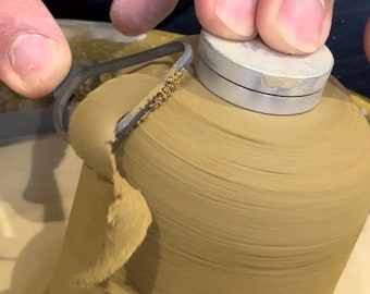 Pottery trimming Spinner - centering tool for clay and porcelain, aluminum spinner for pottery wheel