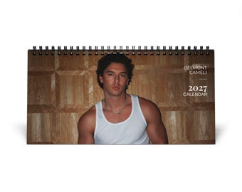Belmont Cameli Desktop Calendar 2027 | Desk Planner