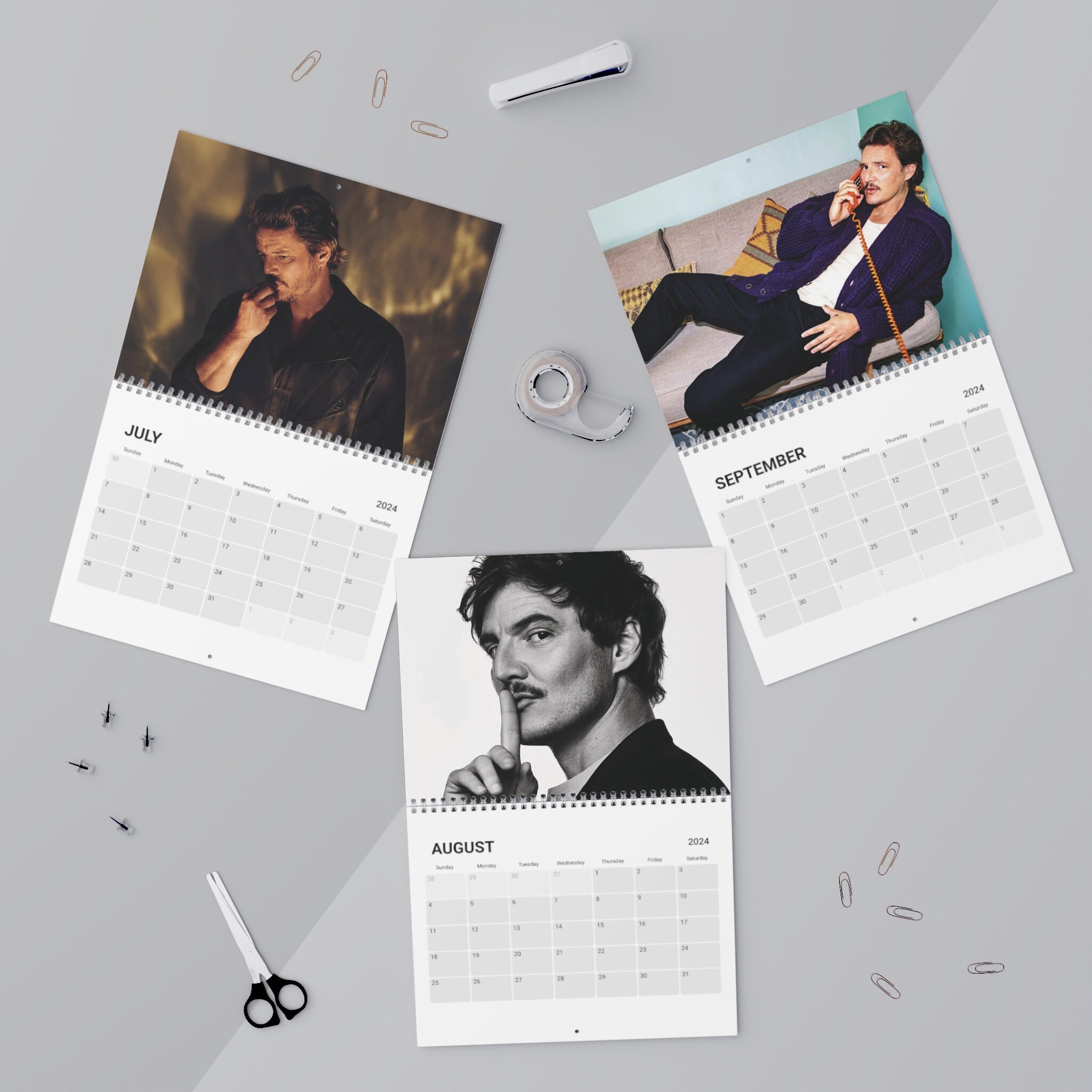 Pedro Pascal 2024 Calendar sold by Guilty Difference SKU 3787894