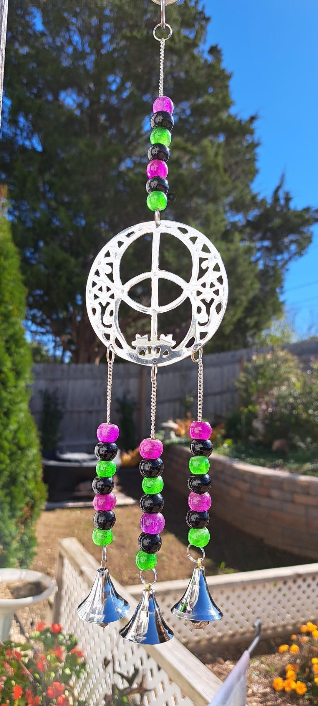 Chalice Well Wind Chimes Brass Chimes Indoor Outdoor Musical Etsy