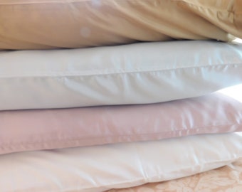 Funda de almohada 100% seda de morera, ropa de cama de seda de 22 momme en ambos lados Funda de almohada de tamaño estándar del Reino Unido, funda de almohada de lujo hipoalergénica Cuidado personal