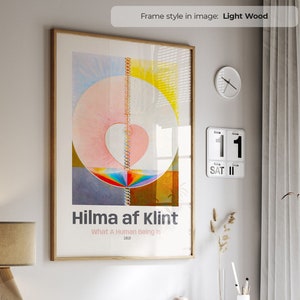 What A Human Being Is (1910) - Hilma af Klint | Frame Included | Spiritual Wall Art | Abstract Modern Art | Framed Art