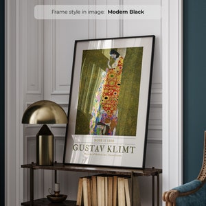 Gustav Klimt Poster - Hoffnung II | Rahmen enthalten | Mutter Wand Kunst | Moderne Wandkunst | Gerahmte Kunst | A1/A2/A3/A4