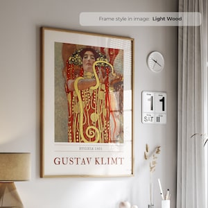 大型】グスタフ クリムト ヒュギエイア 絵画 複製画