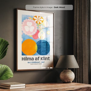 No 2 Childhood (1907) - Hilma af Klint | Frame Included | Spiritual Wall Art | Abstract Modern Art | The Ten Largest Series
