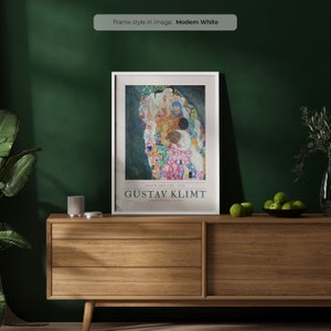 Gustav Klimt Poster - Death and Life | Frame Included | Life and Death | Modern Wall Art | Framed Art | A1/A2/A3/A4