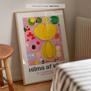 No 7 Adulthood (1907) - Hilma af Klint | Frame Included | Spiritual Wall Art | Abstract Modern Art | The Ten Largest Series