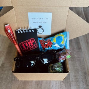 Ring bearer Proposal gift box set Will you be my ring bearer gift idea