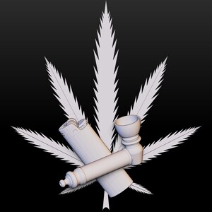Relieve de encendedor de tubo en forma de cruz de hoja Relieves 3D STL* Modelo para máquina de tallado y grabador de enrutador CNC Archivos de relieve Artcam Aspire cnc