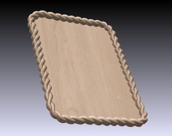 Rope Frame Reliefs 3D STL* Model for CNC Router Engraver Carving Machine Relief Artcam Aspire cnc files