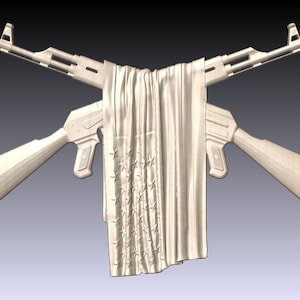 STL file AK 47 full scale assault rifle (RE-EDITED) 🔫・3D printer design to  download・Cults