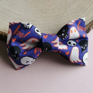 Halloween Hundefliege - Gruseliges Lila Hundehalsband Accessoire