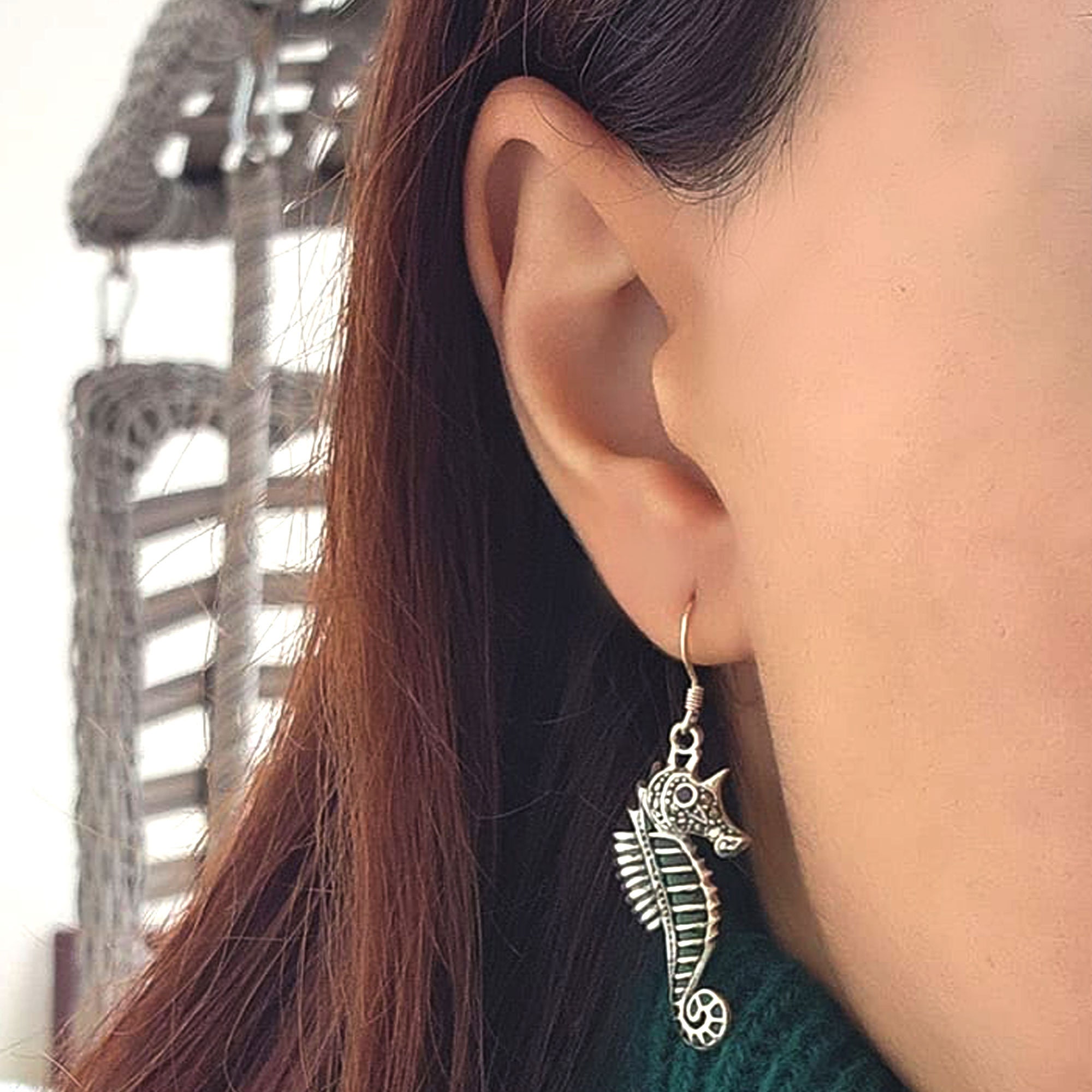 Orecchini Pendenti A Cavalluccio Marino In Argento Sterling 925 - Regalo Donna VENACOLY