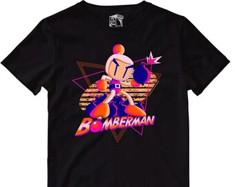 glemsom semester Rundt og rundt Super Bomberman Retro Gaming T-shirt - Etsy