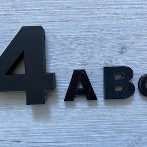 STL files for printing 3D letters and numbers with 3D printer.
