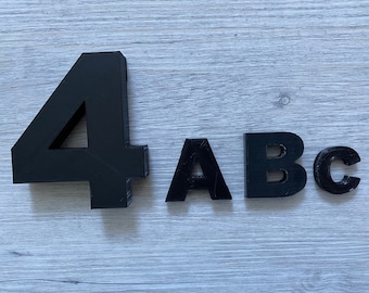 Archivos STL para imprimir letras y números 3D con impresora 3D.