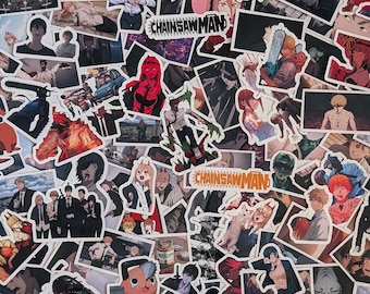 Chainsaw Man Anime Stickers: Random Glossy Sticker Bundle