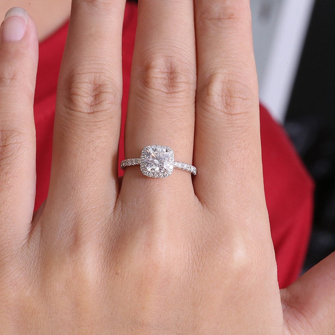 Labgrown Diamond Engagement Ring Jewelry for Women Gift for Her Gold