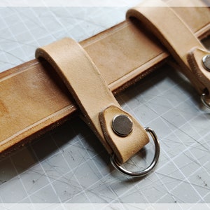 Leather Belt Loop - Handmade Leather - Bushcraft Belt - Glove Holder - Camping - Hiking - Leatherworking - Holster - Utility Belt