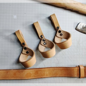 Leather Axe Belt Loop - Handmade Leather - Bushcraft Belt - Axe Holder - Camping - Hiking - Leatherworking - Holster - Utility Belt