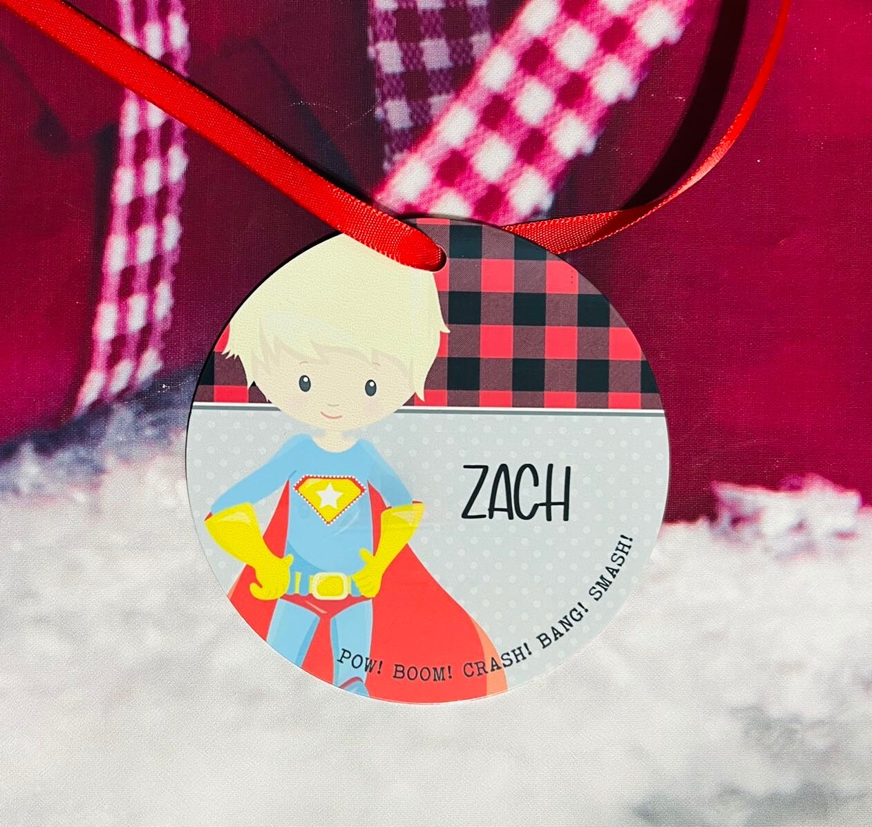 Superhero Ornament Superhero Christmas Ornament Personalized - Etsy