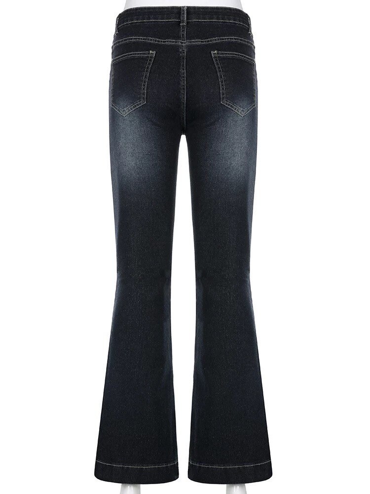 Y2k Low Waist Flared Bootcut Jeans - Etsy UK