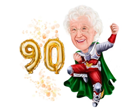 Personalisierte 50. Geburtstag Skulptur - Individuelles Foto Als Acryl Cartoon Figur