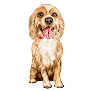 Custom Dog Portrait Funny Dog Cartoon Dog Portrait from Photo Dog Owner Gift for Dog Mom Caricature Pet Dad Portrait Drawing for Pet Mom