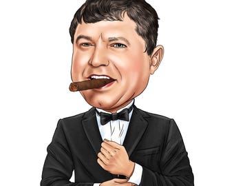Retrato de caricatura realista, retrato de caricatura personalizado, dibujo de caricatura digital, retrato de avatar, caricatura a partir de foto, logotipo de caricatura artística