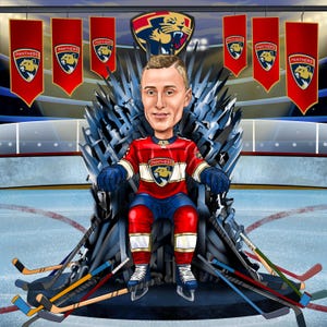 Custom Sport Caricature Hand-Drawn from Photo by Caricature Artists