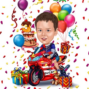 Caricatura infantil de aniversário, caricatura para criança, caricatura de bebê, desenho animado, retrato, caricatura infantil, desenho, arte, caricatura infantil, presente de aniversário