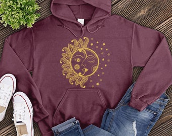 Golden Sun And Moon Hoodie