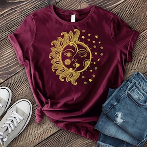 Golden Sun And Moon T-Shirt