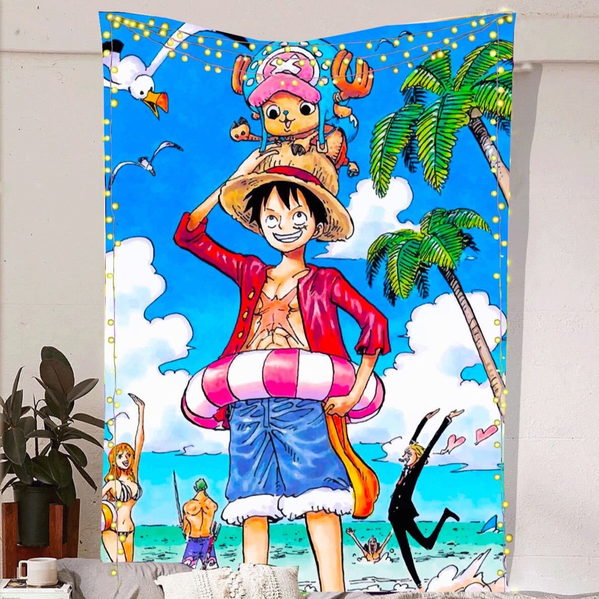 Feyigy Anime Tapestry - One Piece Tapestry-Going Merry Ship Room
