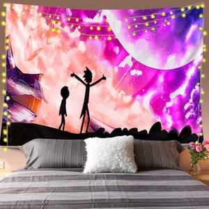 Rick and Morty Tapestry Etsy