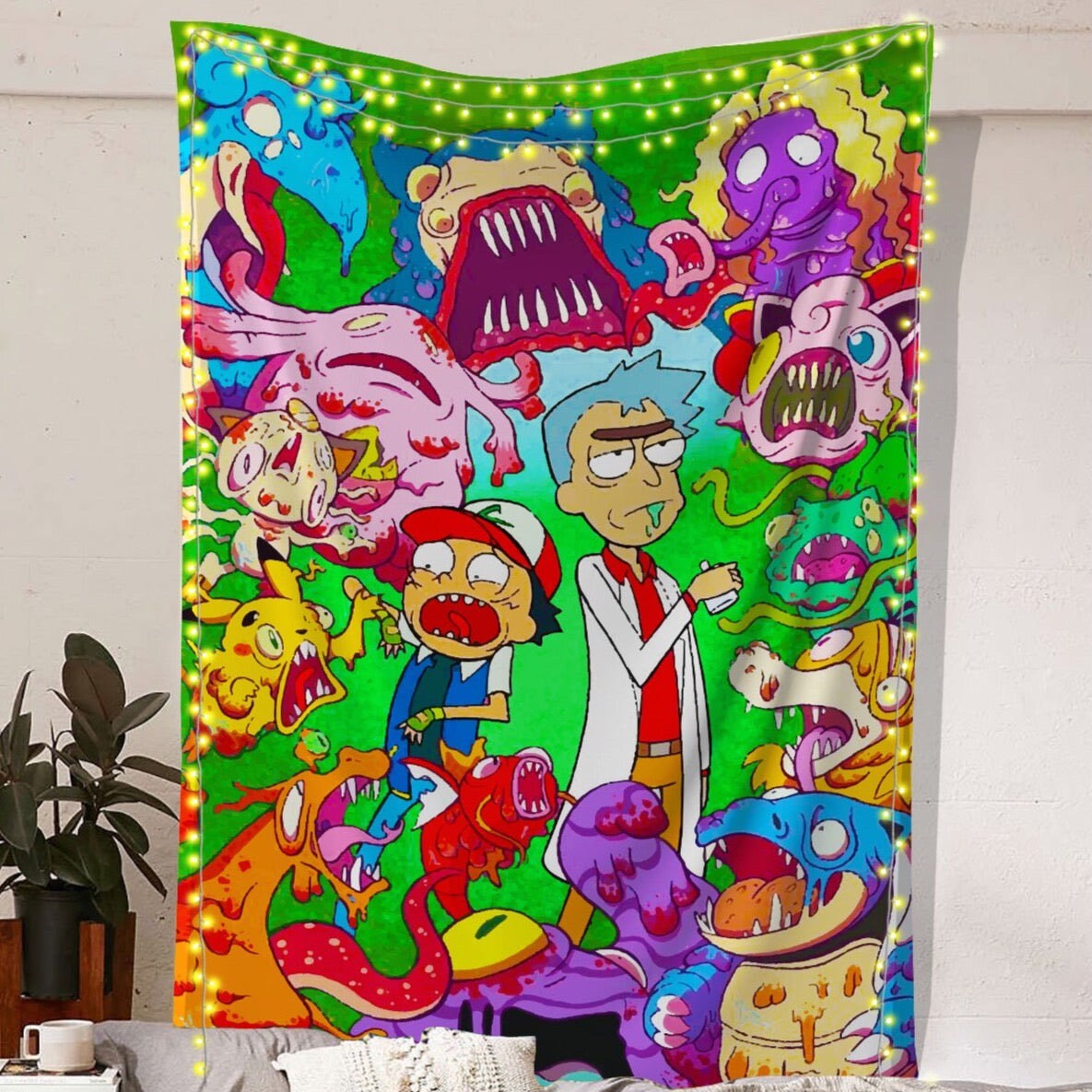 Rick and Morty Tapestry Etsy