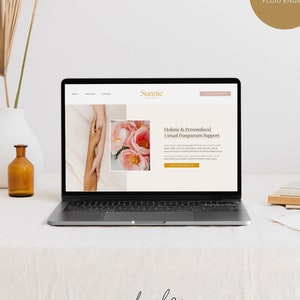 Sunnie Squarespace 7.1 Fluid Engine Website Template | Sales Page Doula Website Template