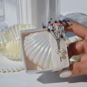 Velas de concha de ostra perlada como recuerdo: boda rústica, despedida de soltera