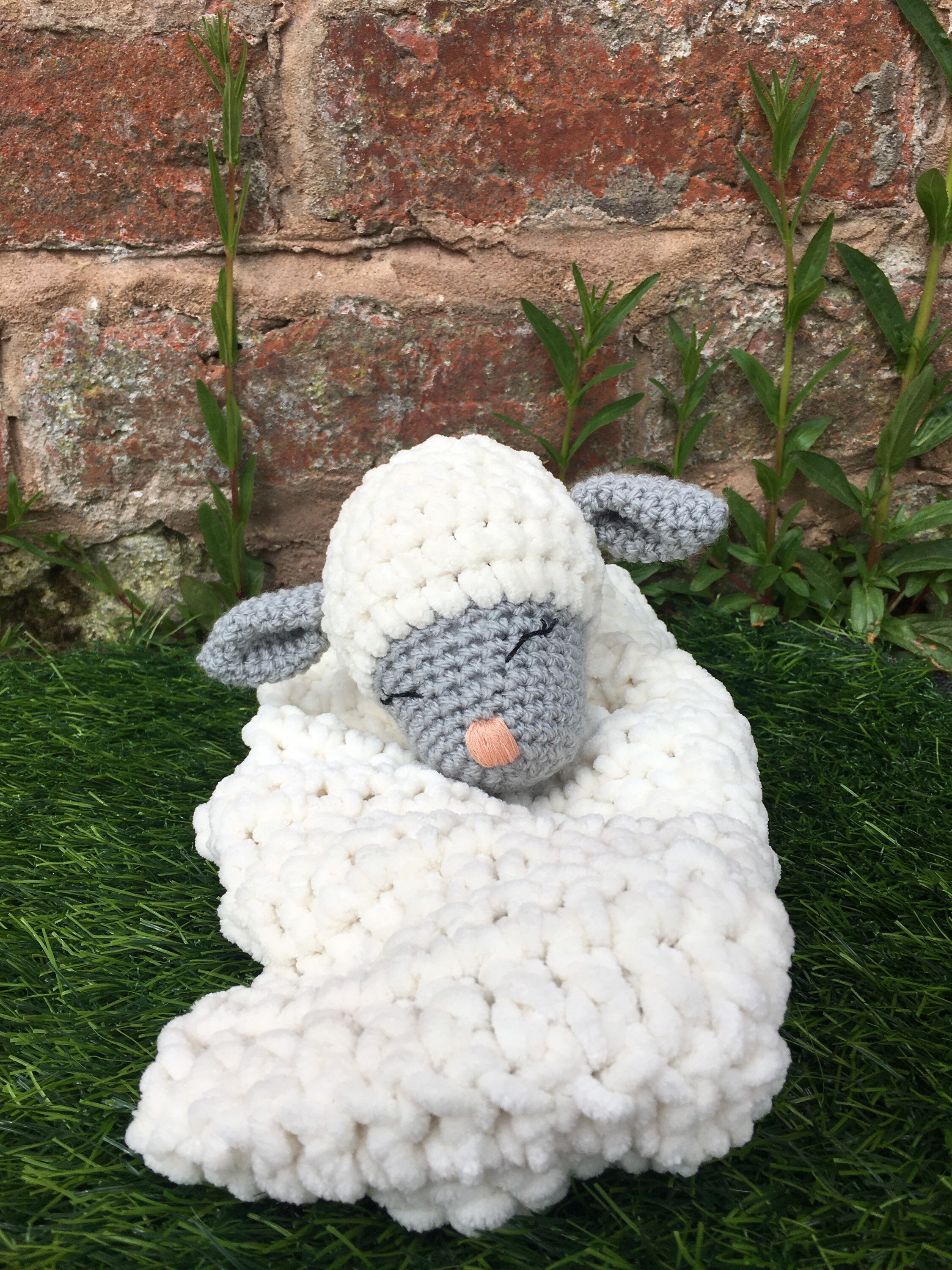 Lamb Lovey baby Lovey lamb Blanket baby Security Blanket comforter Blanket Etsy Canada