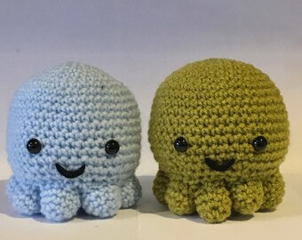 Cute kawaii octopus/crocheted octopus/octopus amigurumi/crochet toy/crochet teddy