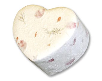 Natural Burial Urn - Floral Heart Shaped - Biodegradable Cremation Box for Ashes
