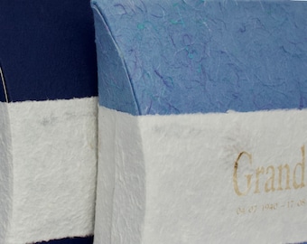 Personalised Water Urn - Journey Pillow Urn - Cremation Ashes Burial Urn - Add your Inscription