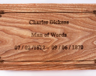 Personalized Ash Wood Cremation Urn: Handcrafted Memorial Casket
