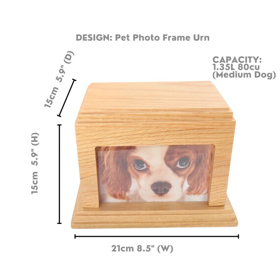 Urna Per Cani In Ceramica Personalizzabile - Per Ceneri Animali Domestici, Nero, Taglia Large (8-30 Lbs) - Foto 12