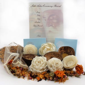 Sikh Ashes Ceremony | Cremation Ceremony Set | Sikh Religion Accessories for Water Ceremony | 100% Biodegradable for Water Ceremonies