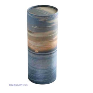 Scatter Tube & Record - Ocean Sunset - Cremation Ashes Urn plus Certificate - Adult / Standard / Large / Small / Keepsake / Pet