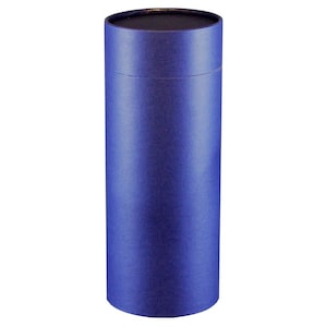 Scatter Tube - Navy Blue Plain - Biodegradable Cremation Ashes Urn Adult, Size - Large Medium Small Pet