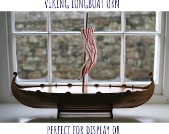 Viking longboat-urn voor as – biologisch afbreekbare waterbegraafboot | Valhalla-uitzendceremonie VK