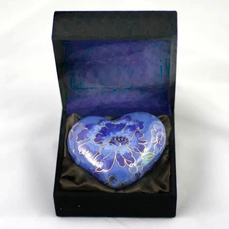 Urna per ceneri, urna commemorativa a forma di cuore rosso, con scatola rossa e supporto in ottone, mini urna commemorativa per animali domestici